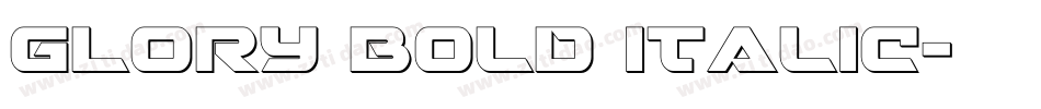 GlOrY BoLd iTaLiC字体转换